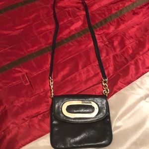 Black Crossbody Michael Kors Purse w/ Gold Accent